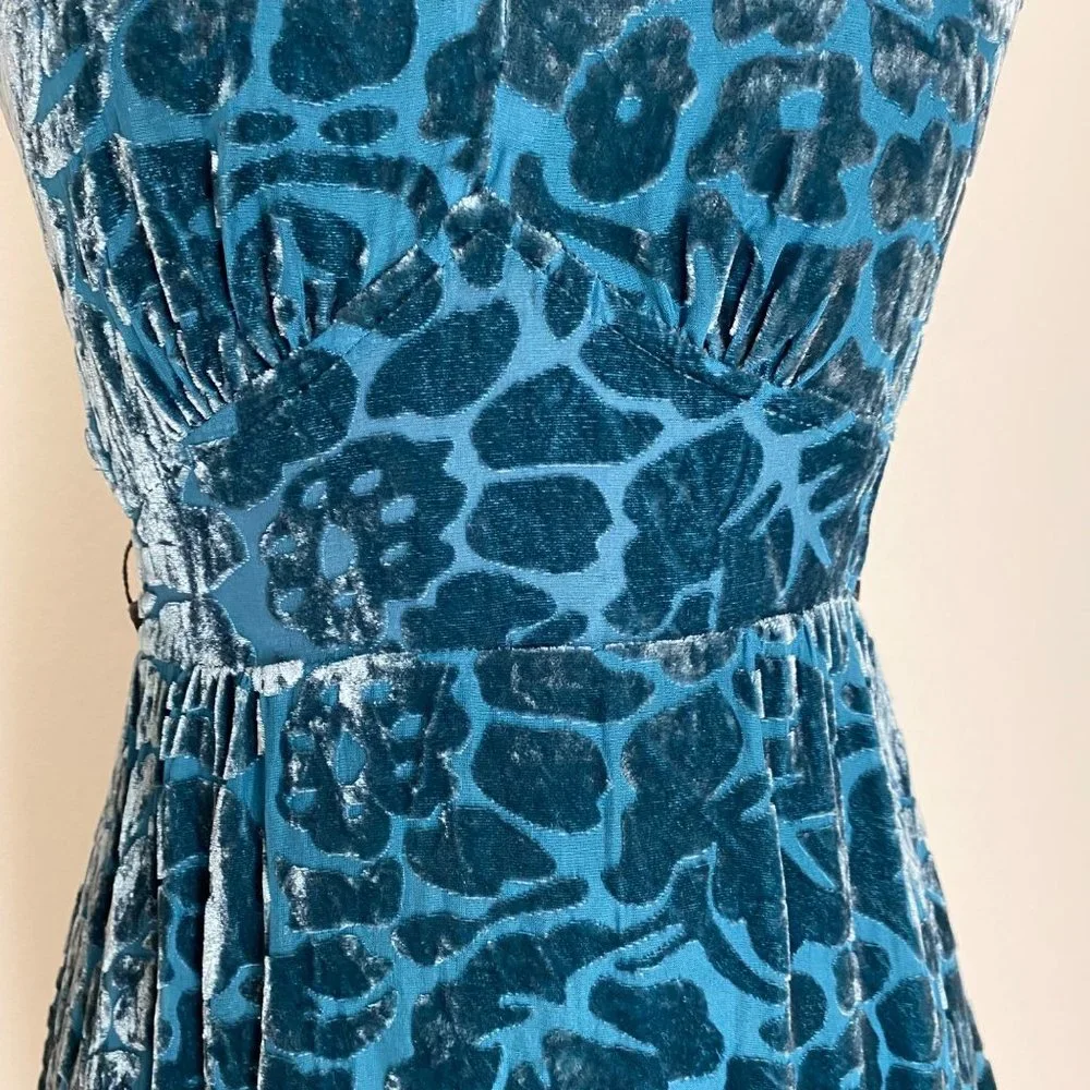 Anthropologie Moulinette Soeurs sz 0 Anthro silk vintage inspired sleeveless V n - Picture 5 of 10